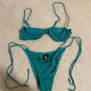 Triangl Swimwear Glittering Teal Bikini